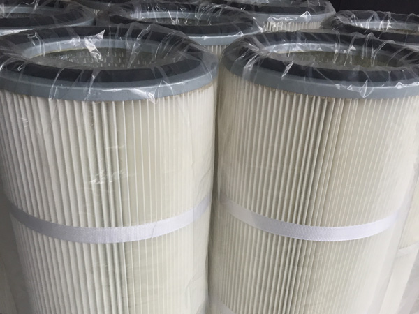 φ325x217x800高粉塵覆膜除塵濾筒